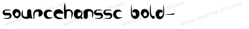 sourcehanssc bold字体转换